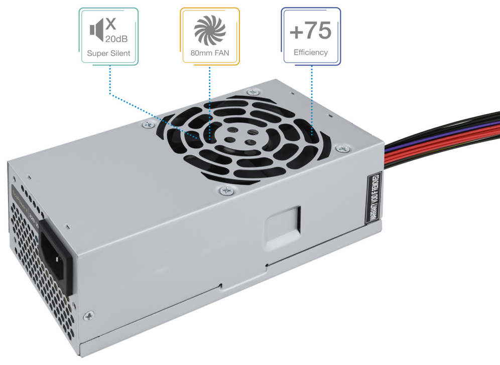 FUENTE ALIMENTACION TOOQ ECOPOWER II TFX 500W OEM - detalle