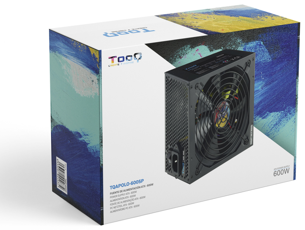 FUENTE ALIMENTACION TOOQ TQAPOLO-600SP 600W - detalle