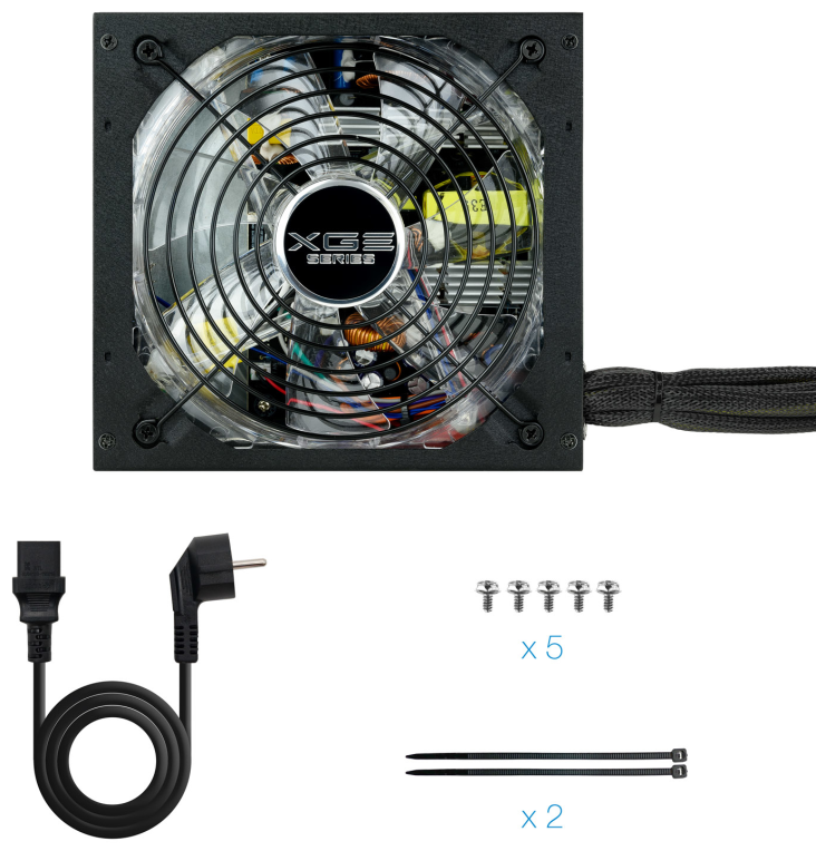 FUENTE ALIMENTACION TOOQ XGEII 800W 80+BRONZE LED - detalle
