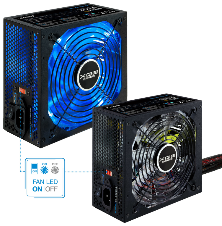 FUENTE ALIMENTACION TOOQ XGEII 800W 80+BRONZE LED - detalle