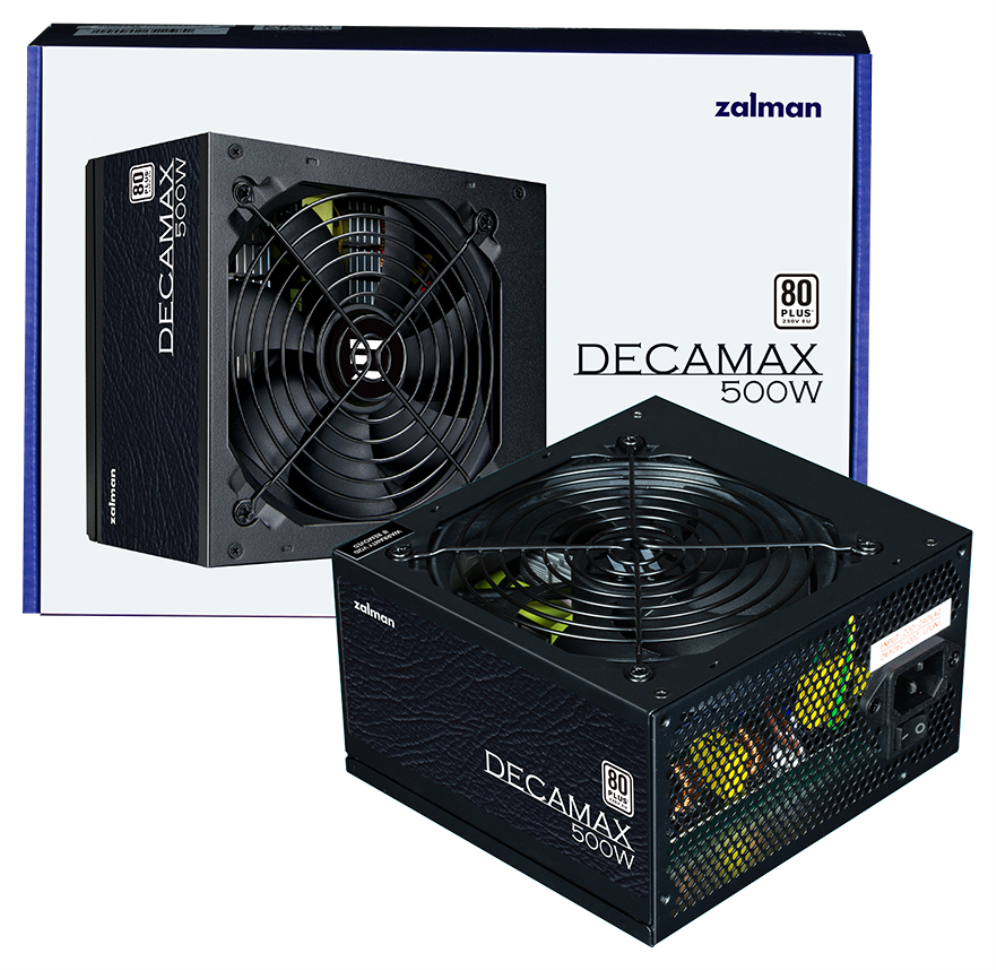 FUENTE DE ALIMENTACION ZALMAN DECAMAX 500W 80+ STANDARD ATX NEGRO - detalle