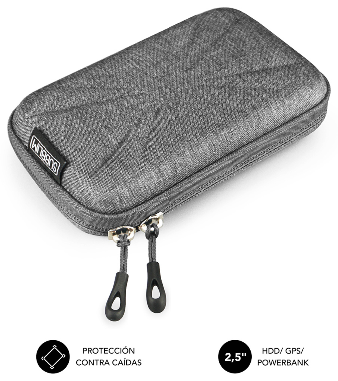 SUBBLIM Funda Disco Duro HDD Business Case 2.5" Grey