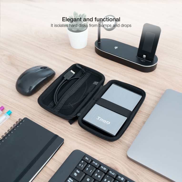 FUNDA DISCO DURO TOOQ TQBC-E2503B 2.5" NEGRO - detalle