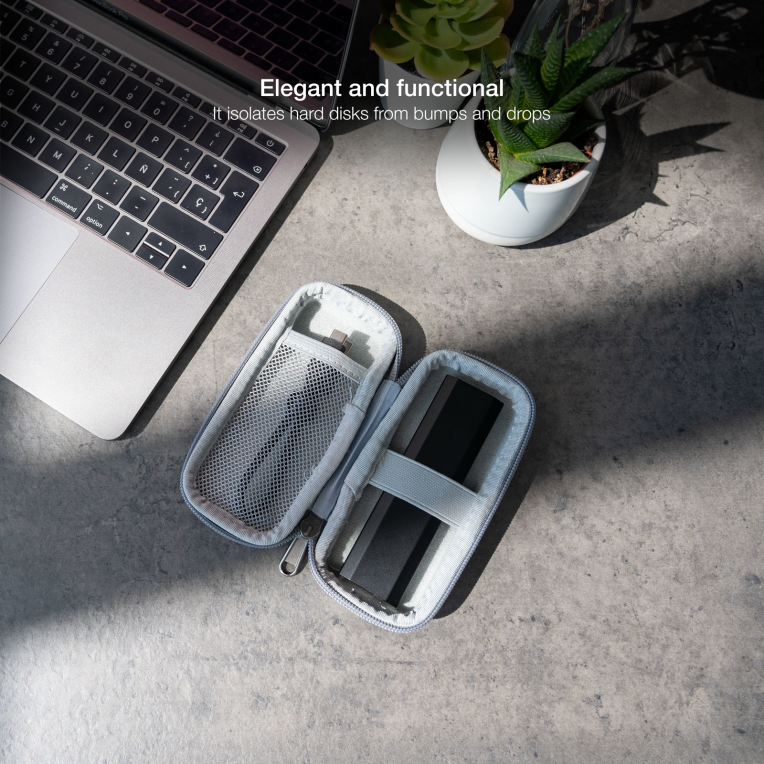 FUNDA DISCO DURO TOOQ TQBC-M201G M2 GRIS - detalle
