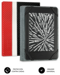 SUBBLIM Funda Libro Electrónico Clever Ebook Case 6" Red
