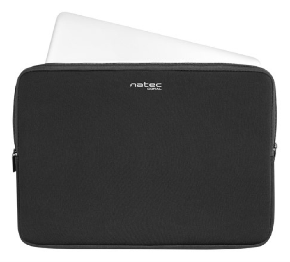 FUNDA NATEC CORAL PARA PORTATILES DE 15.6" NEGRA - detalle