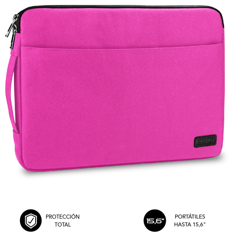 FUNDA PORTATIL SUBBLIM FUNDA ORDENADOR URBAN LAPTOP SLEEVE 15,6" PINK