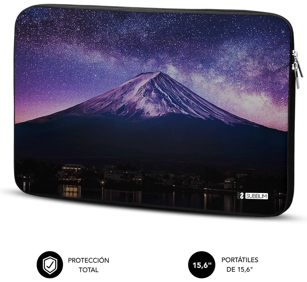 FUNDA PORTATIL SUBBLIM TRENDY SLEEVE NEO MOUNTAIN 15,6" - detalle