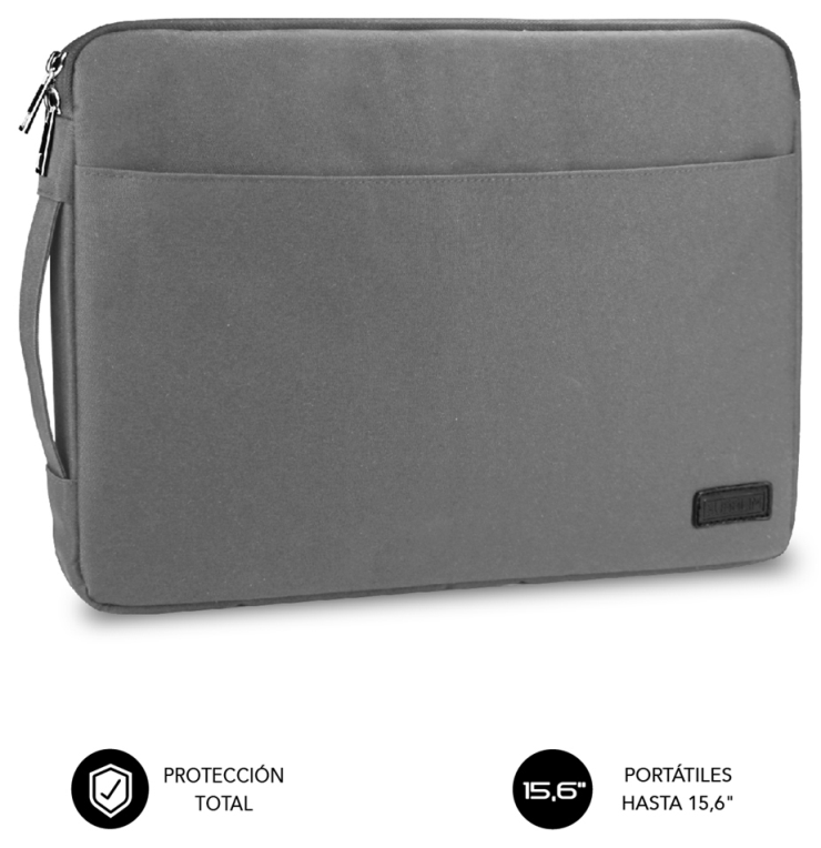 SUBBLIM Funda Ordenador Urban Laptop Sleeve 15.6" Grey