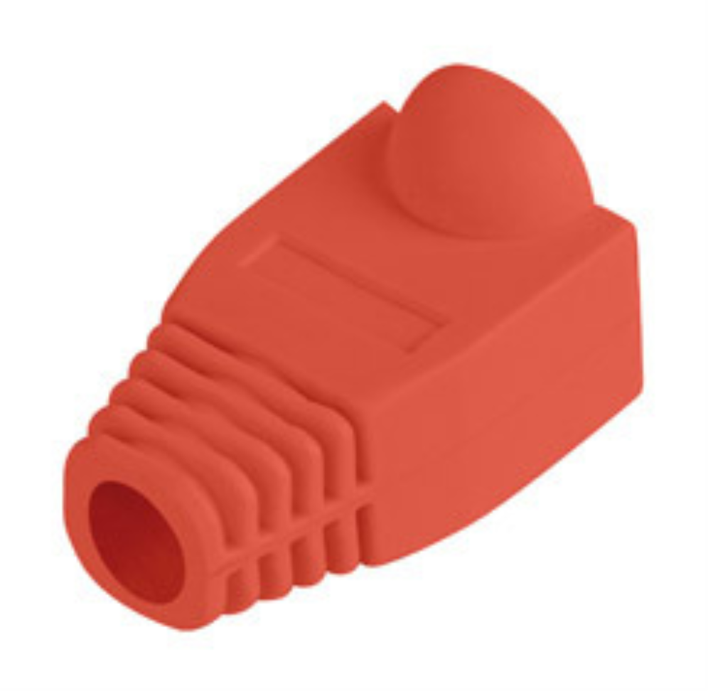 FUNDA PROTECTOR LANBERG CONECTOR RJ45 (PACK 100 UDS) ROJO - detalle