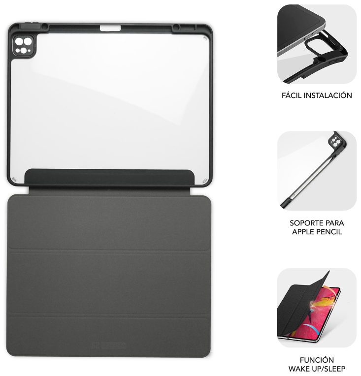 FUNDA TABLET SUBBLIM CLEAR SHOCK CASE IPAD PRO 11 2024 - detalle