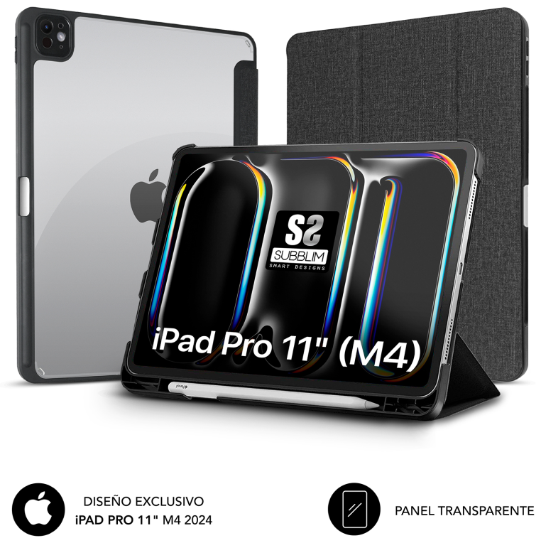 FUNDA TABLET SUBBLIM CLEAR SHOCK CASE IPAD PRO 11 2024 - detalle