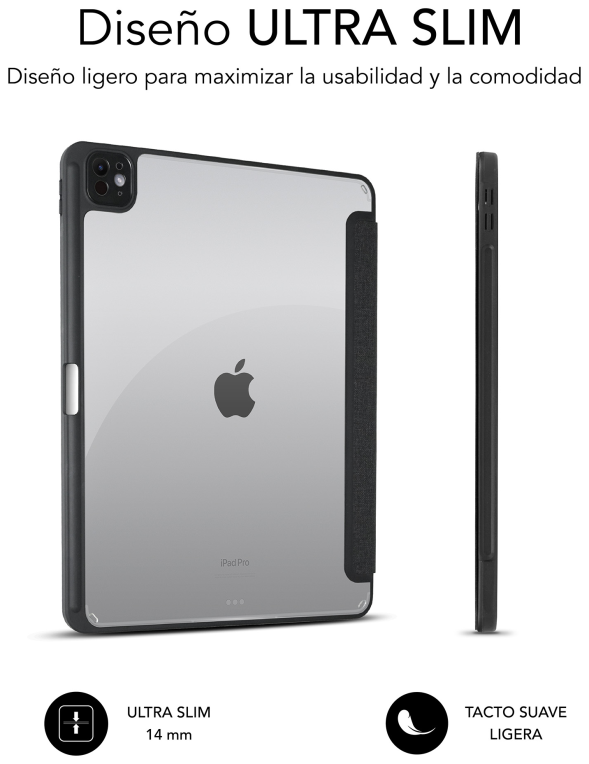 FUNDA TABLET SUBBLIM CLEAR SHOCK CASE IPAD PRO 12,9 2024 - detalle