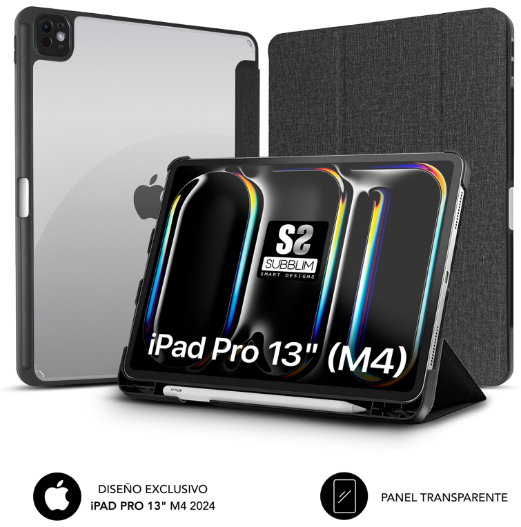 FUNDA TABLET SUBBLIM CLEAR SHOCK CASE IPAD PRO 12,9 2024 - detalle