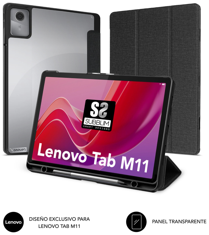 FUNDA TABLET SUBBLIM CLEAR SHOCK CASE LENOVO TAB M11 - detalle