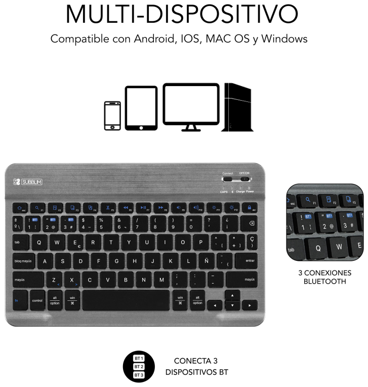 FUNDA TABLET SUBBLIM KEY TAB PRO SAMSUNG A9+ 11" - detalle