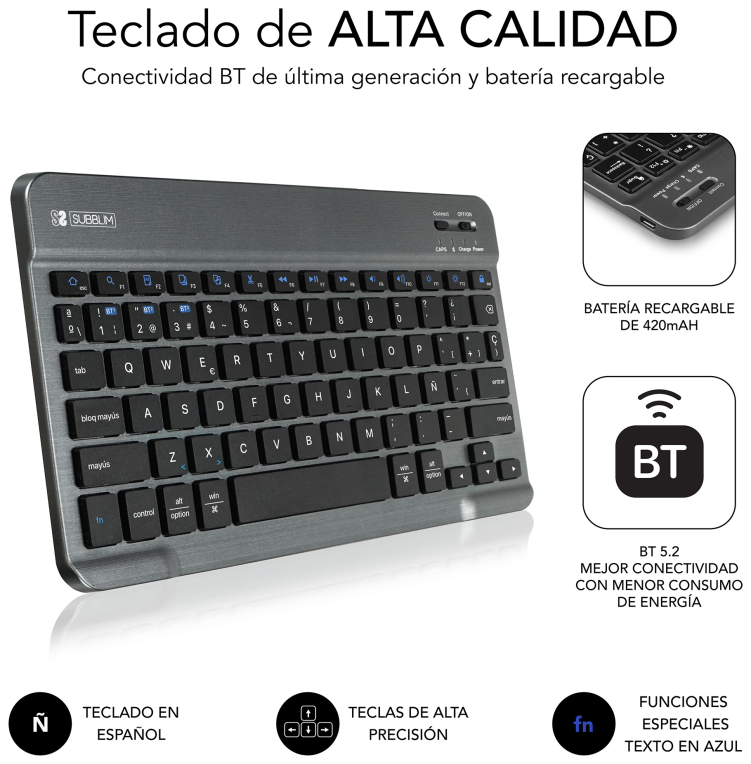 FUNDA TABLET SUBBLIM KEY TAB PRO SAMSUNG A9+ 11" - detalle