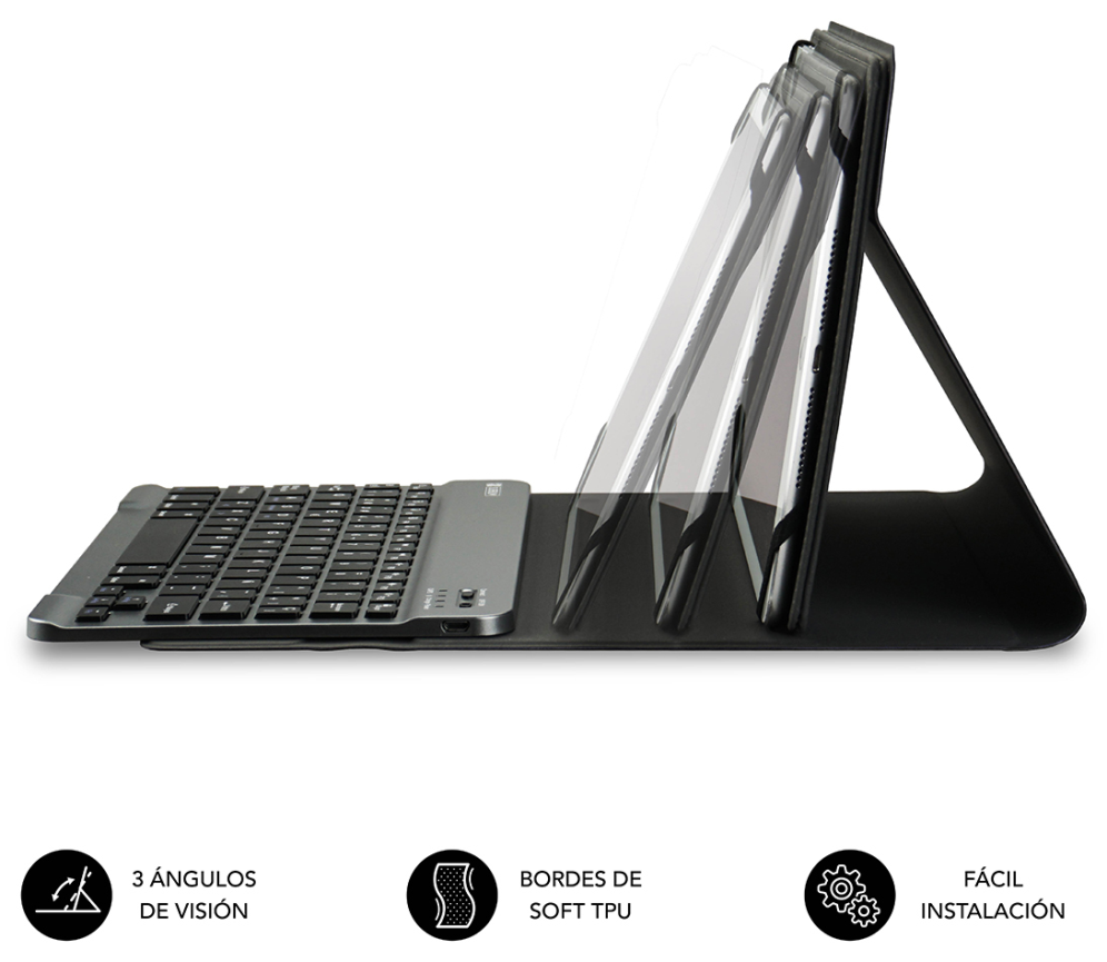 FUNDA TABLET SUBBLIM KEYTAB PRO BLUETOOTH 10,1" BLACK - detalle