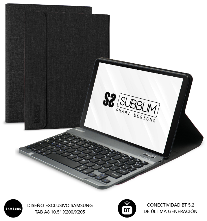 FUNDA TABLET SUBBLIM KEYTAB PRO BT SAMSUNG GT A8 10.5" X200/205