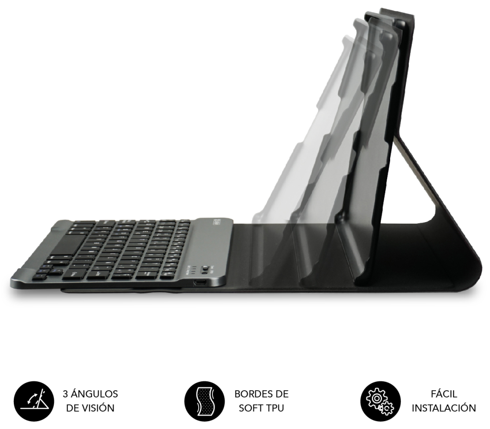 FUNDA TABLET SUBBLIM KEYTAB PRO BT SAMSUNG GT A8 10.5" X200/205 - detalle