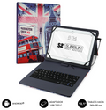 SUBBLIM Funda con Teclado Micro USB - USB C KEYTAB USB 10.1" England
