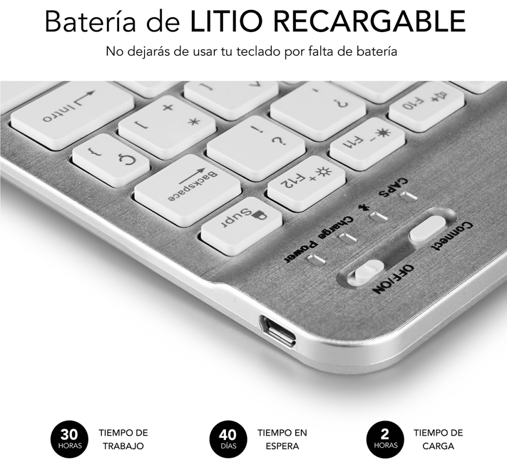 FUNDA TABLET SUBBLIM KEYTAB USB 10,1" ENGLAND - detalle