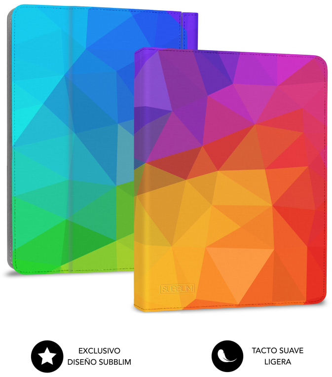 FUNDA TABLET SUBBLIM KEYTAB USB 11" TRIANGULOS - detalle