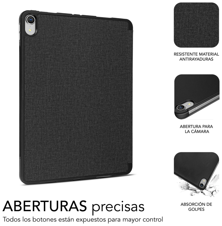 FUNDA TABLET SUBBLIM SHOCK CASE IPAD 10,9" 10A GEN BLACK - detalle