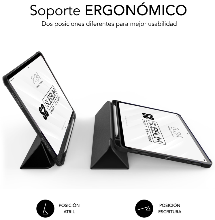 FUNDA TABLET SUBBLIM SHOCK CASE IPAD 10,9" 10A GEN BLACK - detalle