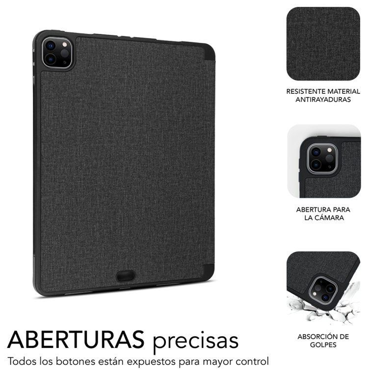 FUNDA TABLET SUBBLIM SHOCK CASE IPAD PRO 11" 2021/20/18 BLACK - detalle