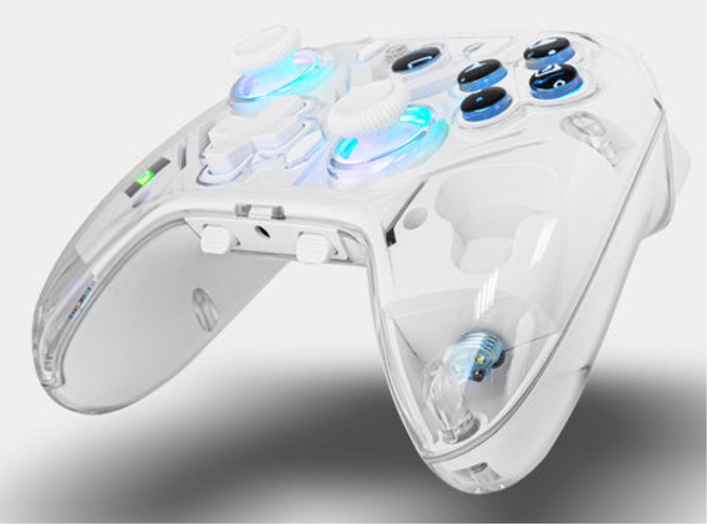 GAMEPAD KROM KRYSTAL INALAMBRICO RGB BT 5.0 - detalle