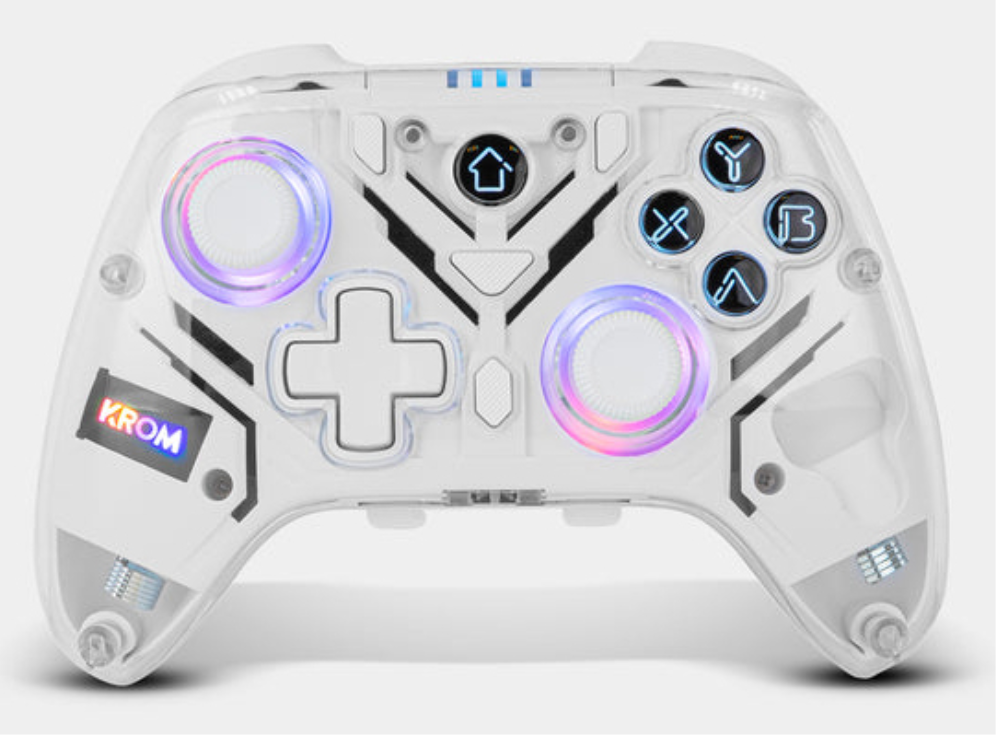 GAMEPAD KROM KRYSTAL INALAMBRICO RGB BT 5.0 - detalle