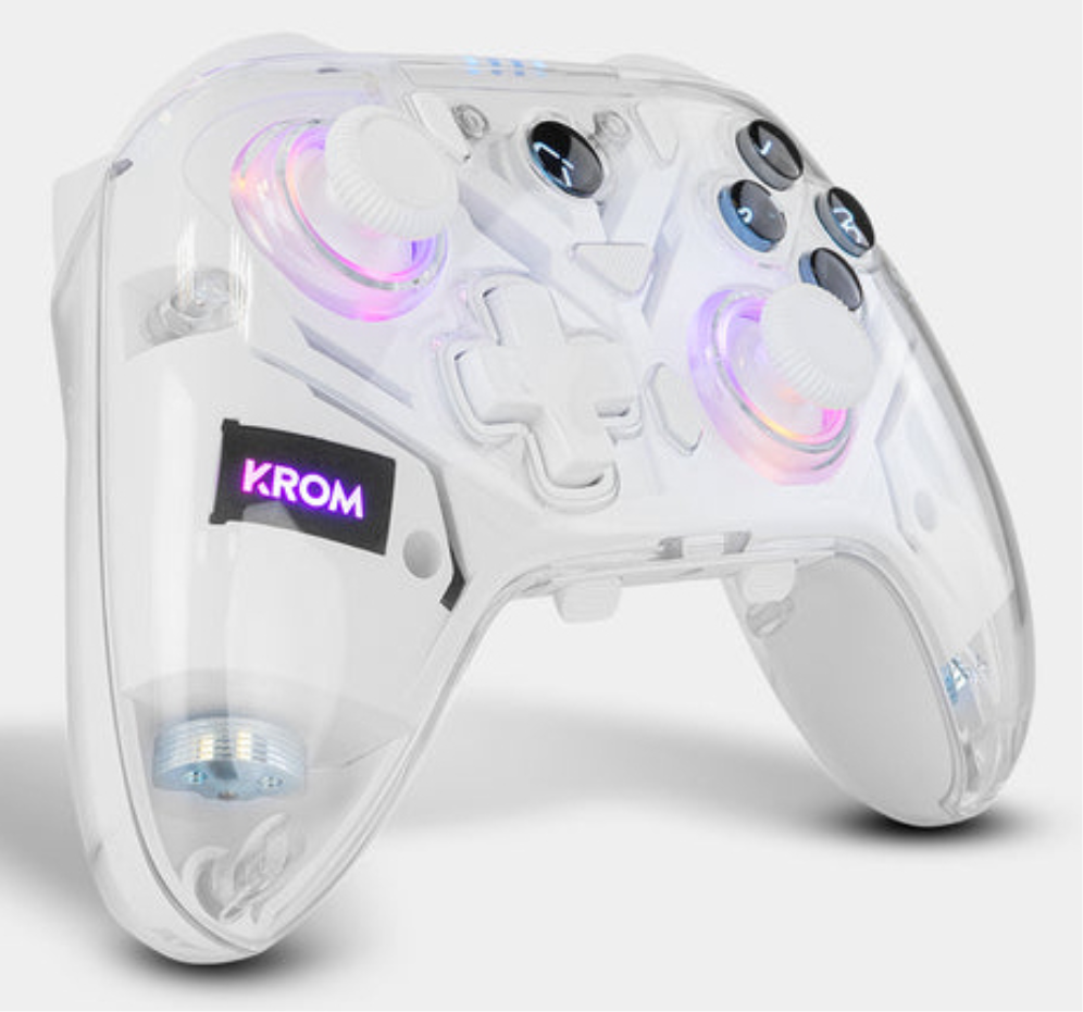 GAMEPAD KROM KRYSTAL INALAMBRICO RGB BT 5.0 - detalle