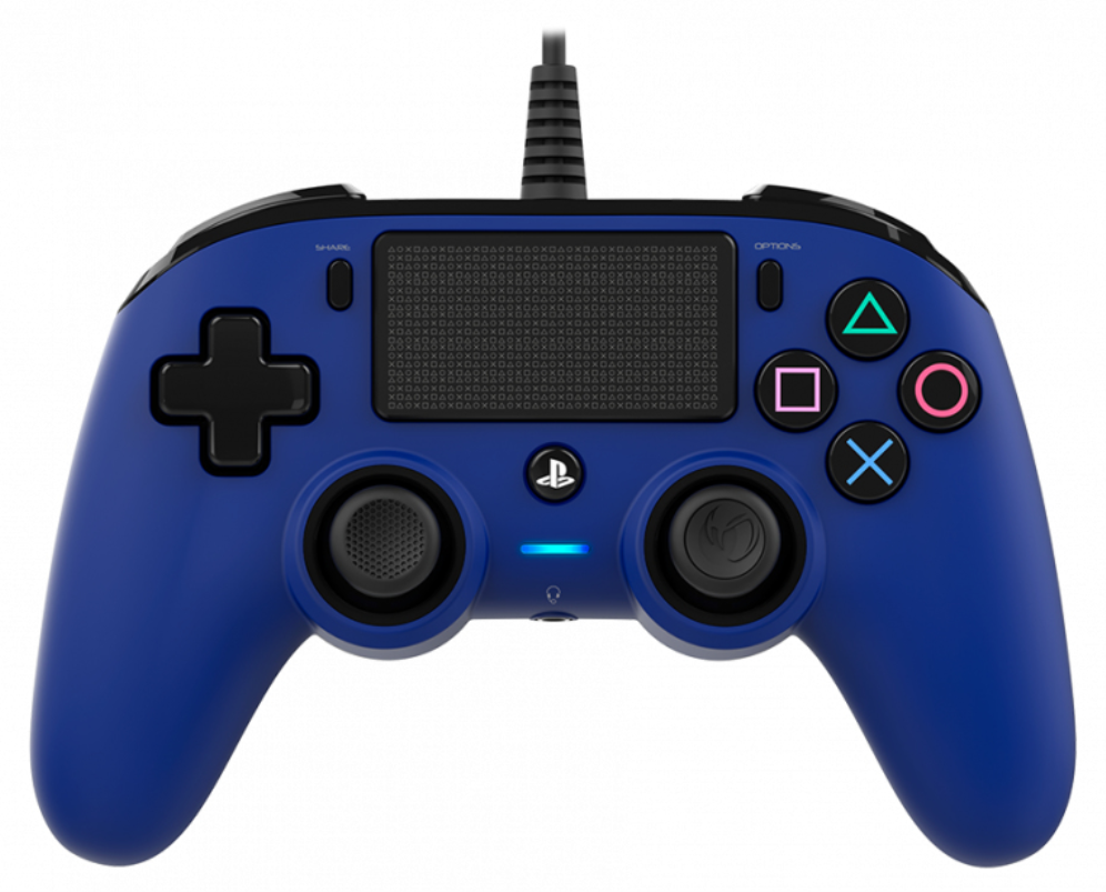 NACON PS4OFCPADBLUE mando y volante Azul USB Gamepad Analógico/Digital PC. PlayStation 4