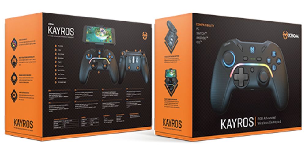 GAMEPAD RGB KROM KAYROS PC/SWITCH/ANDROID - detalle