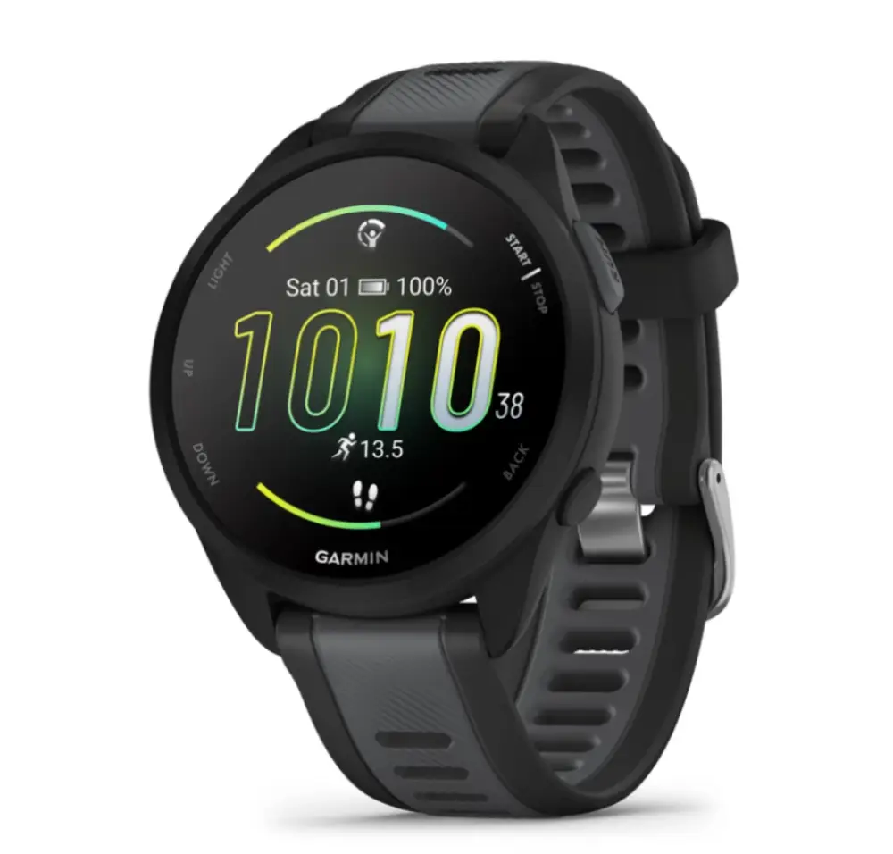 Garmin Forerunner 165 3.05 cm (1.2") AMOLED Digital 390 x 390 Pixeles Pantalla táctil Negro GPS (satélite)