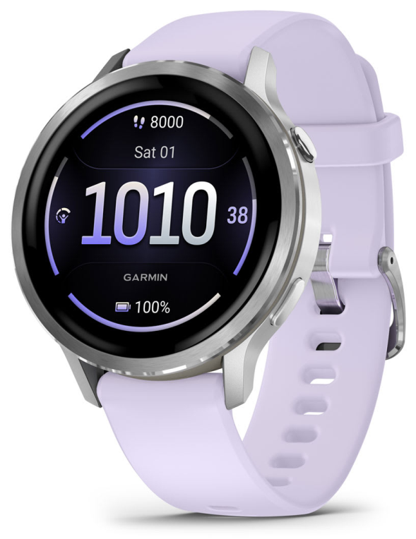 Garmin Venu 4 3.05 cm (1.2") AMOLED 41 mm Digital 390 x 390 Pixeles Pantalla táctil Plata Wifi GPS (satélite)