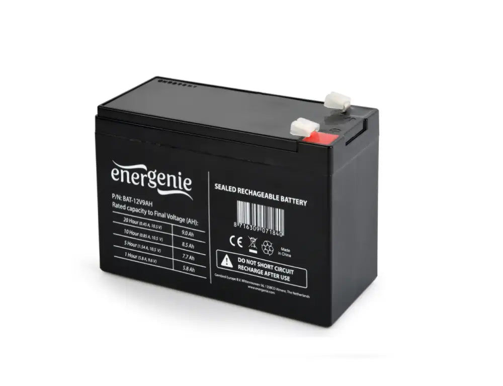 Gembird 12V. 9 Ah Sealed Lead Acid (VRLA)