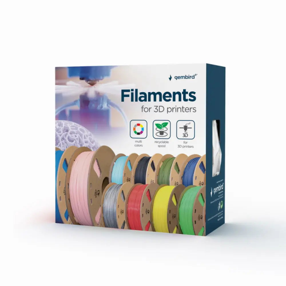 Gembird 3DP-PLA1.75-01-FG material de impresión 3d Ácido poliláctico (PLA) Verde fluorescente 1.4 kg
