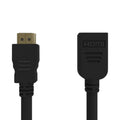 Cable HDMI Gembird de 4.5 m, negro, con conectores macho y hembra, compatible con HDMI 2.0 y Ethernet, para alta velocidad.
