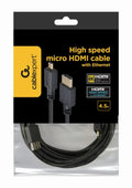 Gembird 4.5m HDMI-M/micro HDMI-M cable HDMI 4.5 m HDMI tipo A (Estándar) HDMI tipo D (Micro) Negro
