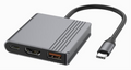 Gembird A-CM-COMBO3-05 hub de interfaz USB Tipo C 10000 Mbit/s Gris