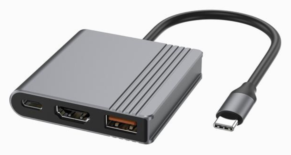 Gembird A-CM-COMBO3-05 hub de interfaz USB Tipo C 10000 Mbit/s Gris