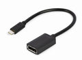 Gembird A-CM-DPF-02 adaptador de cable de vídeo 0.15 m USB Tipo C DisplayPort Negro
