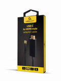 Gembird A-CM-HDMIM-01 adaptador de cable de vídeo 2 m USB Tipo C HDMI Negro