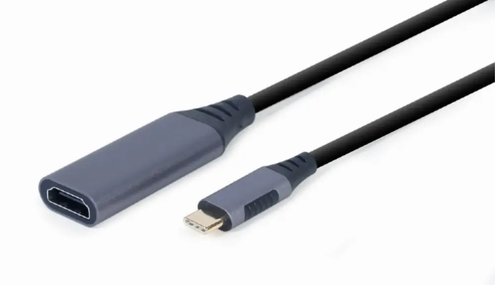 Gembird A-USB3C-HDMI-01 adaptador de cable de vídeo 0.15 m USB Tipo C HDMI tipo A (Estándar) Negro. Gris