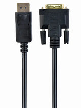 Gembird CC-DPM-DVIM-6 adaptador de cable de vídeo 1.8 m DisplayPort DVI Negro