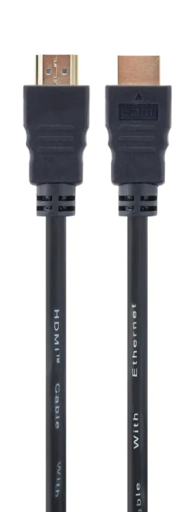 Cable HDMI Gembird de 1.8 m, tipo A macho a macho, compatible 4K, en color negro, para conectar dispositivos audiovisuales.