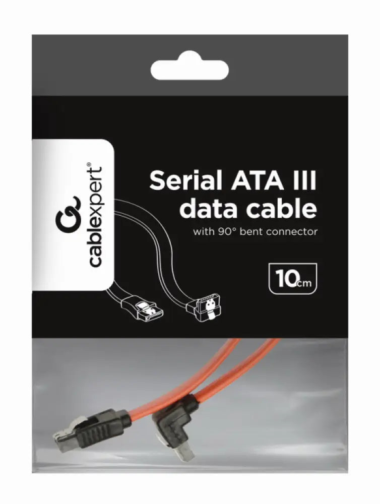 Gembird CC-SATAM-DATA90 cable de SATA 0.5 m Negro. Rojo