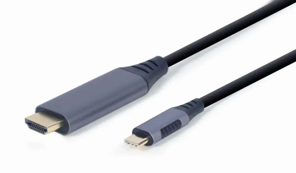 Gembird CC-USB3C-HDMI-01-6 adaptador de cable de vídeo 1.8 m USB Tipo C HDMI tipo A (Estándar) Negro. Gris